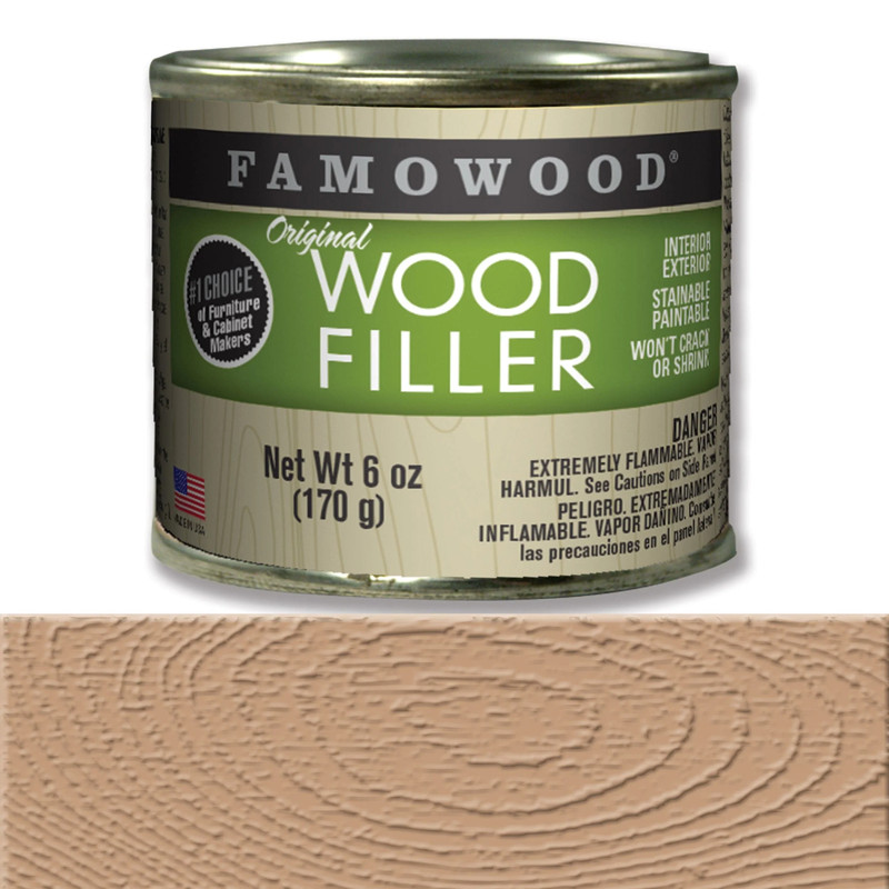 Wood Filler - Solvent Based - 6 oz - Color:Red Oak / Cherry